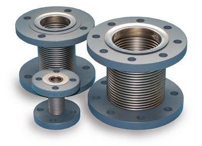 Stainless steel expansion joints with flanges